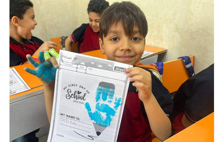 کاردستی و انجام کاربرگ my first day of school جهت خوش آمدگویی 12