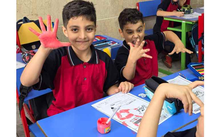 کاردستی و انجام کاربرگ my first of school جهت خوش آمدگویی 13