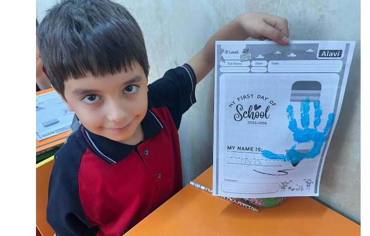 کاردستی و انجام کاربرگ my first day of school جهت خوش آمدگویی 13