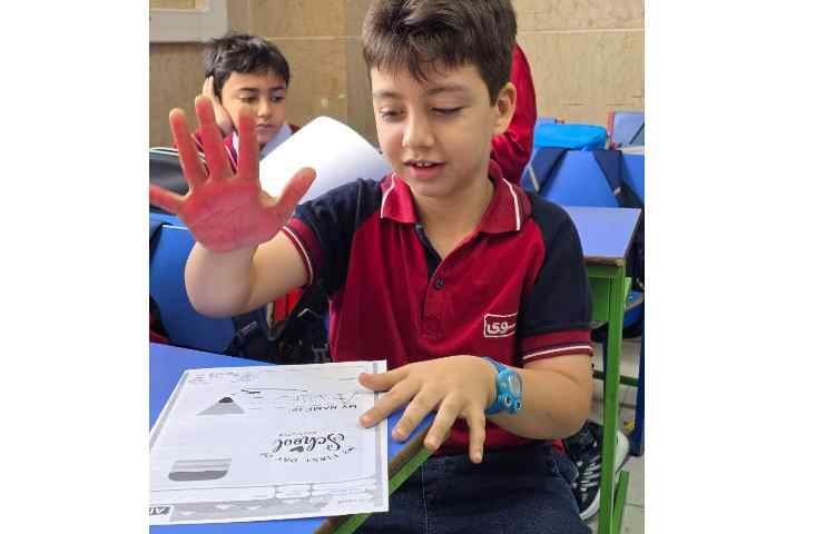 کاردستی و انجام کاربرگ my first of school جهت خوش آمدگویی 14