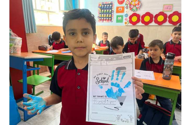 کاردستی و انجام کاربرگ my first day of school جهت خوش آمدگویی 19