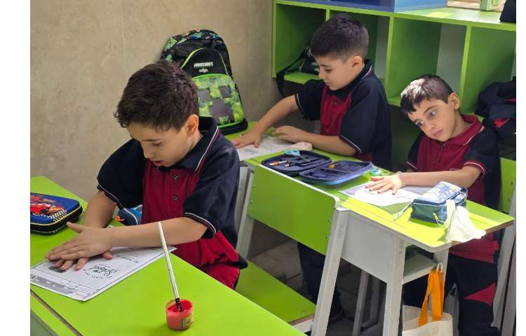 کاردستی و انجام کاربرگ my first of school جهت خوش آمدگویی 7