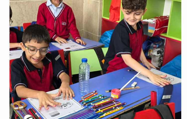 کاردستی و انجام کاربرگ my first of school جهت خوش آمدگویی 9