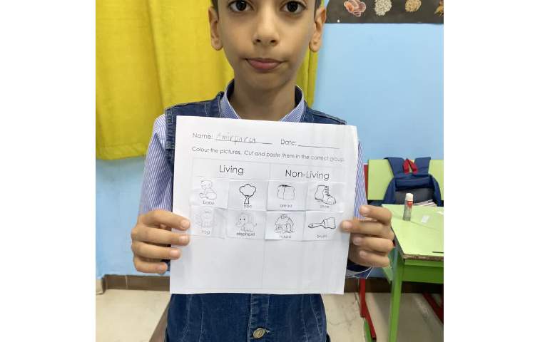 کاردستی living thingsو non-living things 5