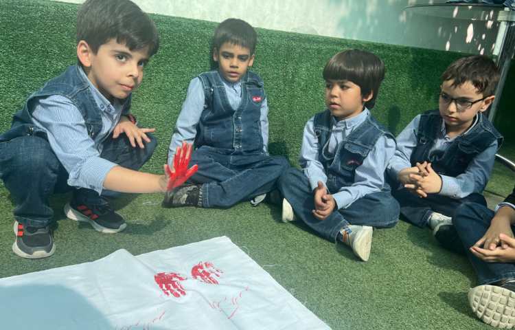 کاردستی پرچم ایران با گواش 3