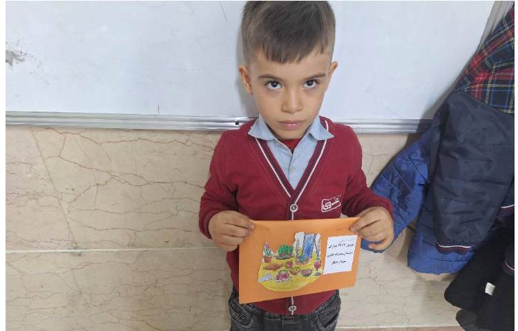 کاردستی کارت پستال عید 4