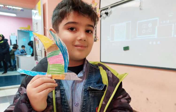 کاردستی کبوتر با صدای( ک) زنگ خوانداری 1