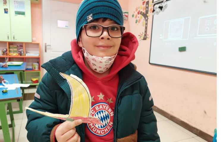 کاردستی کبوتر با صدای( ک) زنگ خوانداری 2