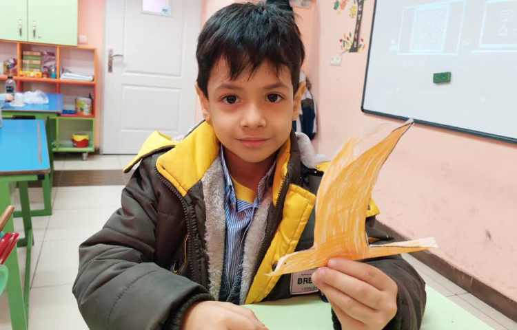 کاردستی کبوتر با صدای( ک) زنگ خوانداری 3