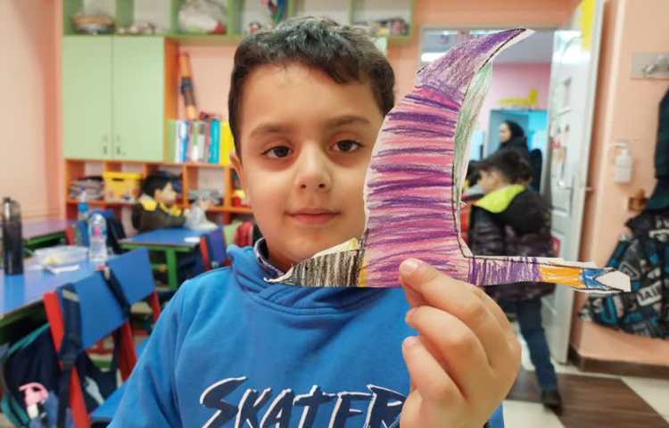 کاردستی کبوتر با صدای( ک) زنگ خوانداری 4