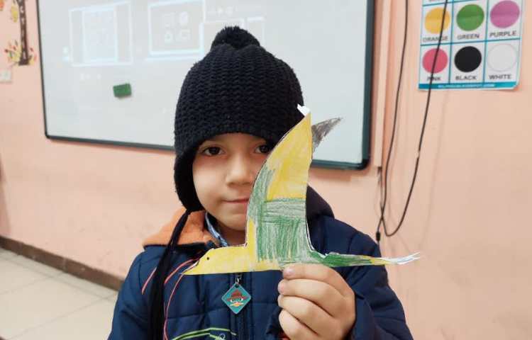 کاردستی کبوتر با صدای( ک) زنگ خوانداری 5