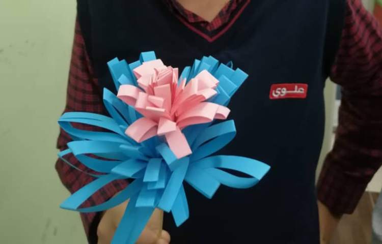 کاردستی گل کاغذی 1
