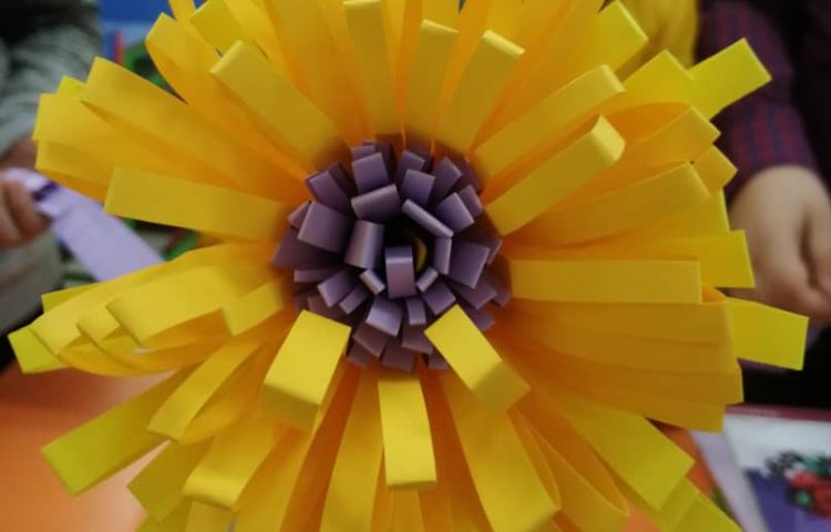 کاردستی گل کاغذی 4