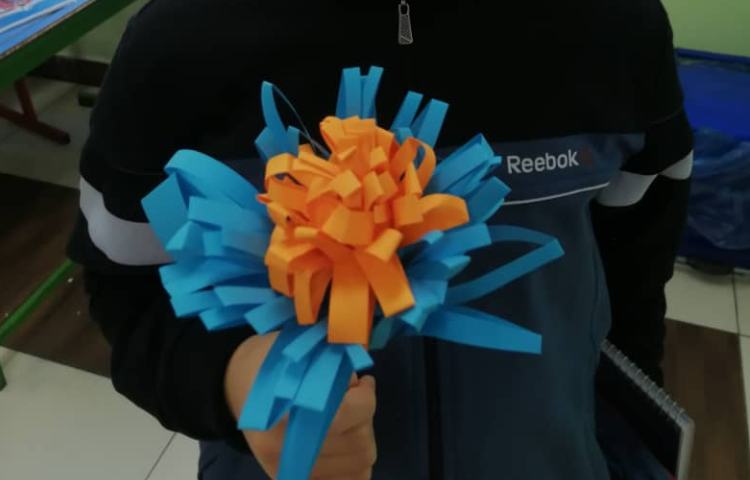 کاردستی گل کاغذی 5