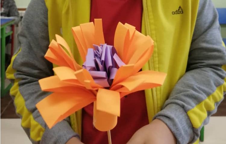 کاردستی گل کاغذی 6