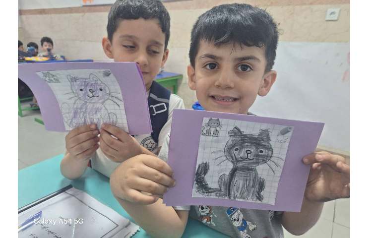 کارپستال گربه ،مهارت دست ورزی و نقاشی 1