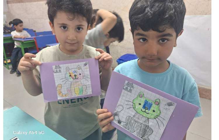 کارپستال گربه ،مهارت دست ورزی و نقاشی 2