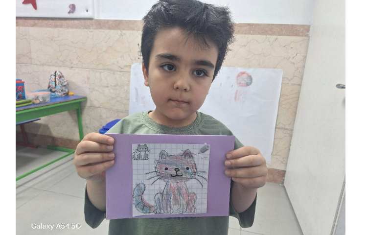 کارپستال گربه ،مهارت دست ورزی و نقاشی 7