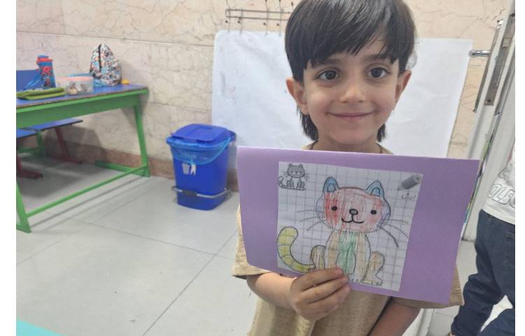 کارپستال گربه ،مهارت دست ورزی و نقاشی 9