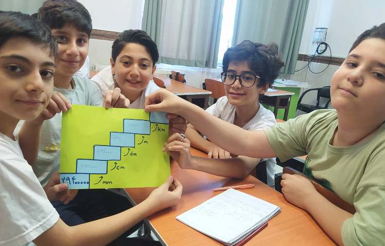 کارگاه ریاضی تبدیل واحد طول و سطح 5