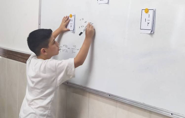 کارگاه ریاضی مبحث تبدیل کسر به اعشار 2