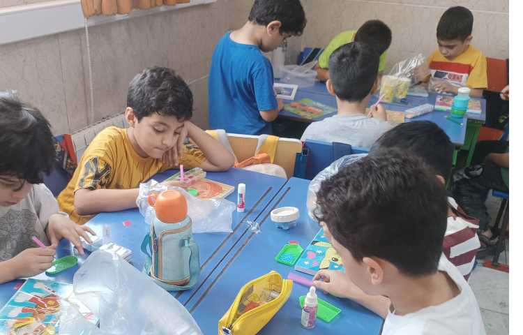 کار با تابلوی الماسی کلاس دست سازه 1