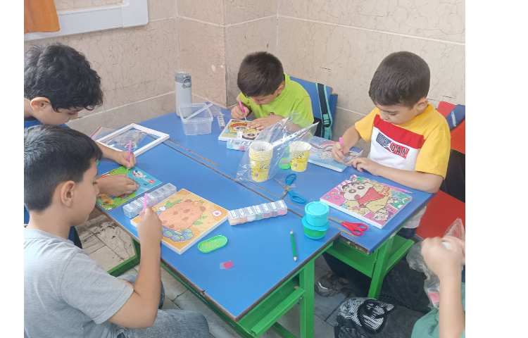 کار با تابلوی الماسی کلاس دست سازه