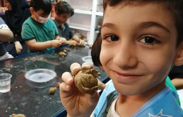 کار با سفال (قورباغه) 2