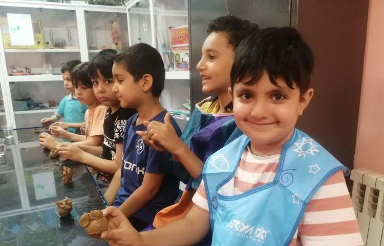 کار با سفال (قورباغه) 4