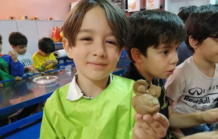 کار با سفال (قورباغه) 5