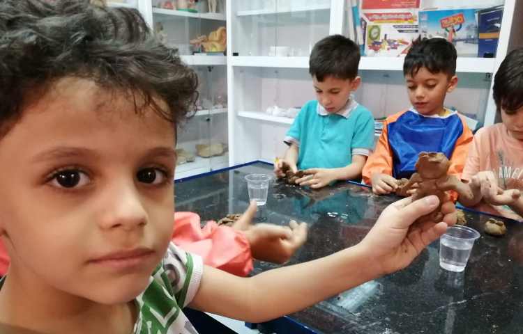 کار با سفال (قورباغه) 5