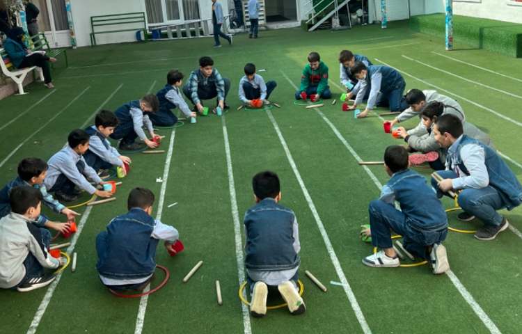 کار با چوبک و حلقه و کاپ جهت هناهنگی عصب عضله _عمل و عکس العمل 2