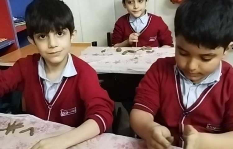 ( کار با گل رس)تلفیق درس علوم با ریاضی و فارسی 5