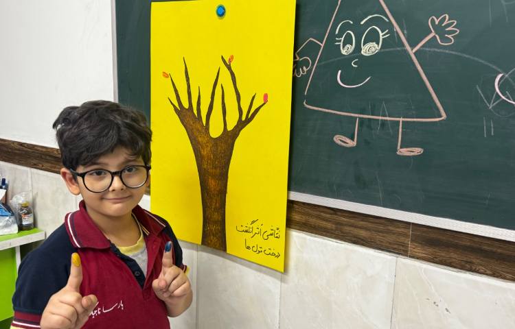 کار با گواش (نقاشی با اثر انگشت) 8