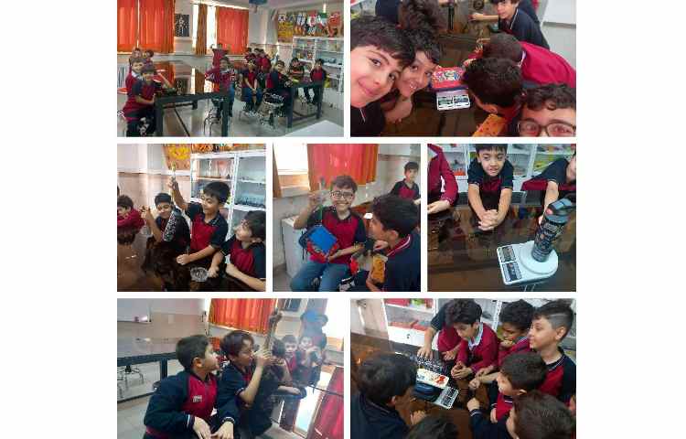 کار در آزمایشگاه برای فصل اندازه گیری علوم