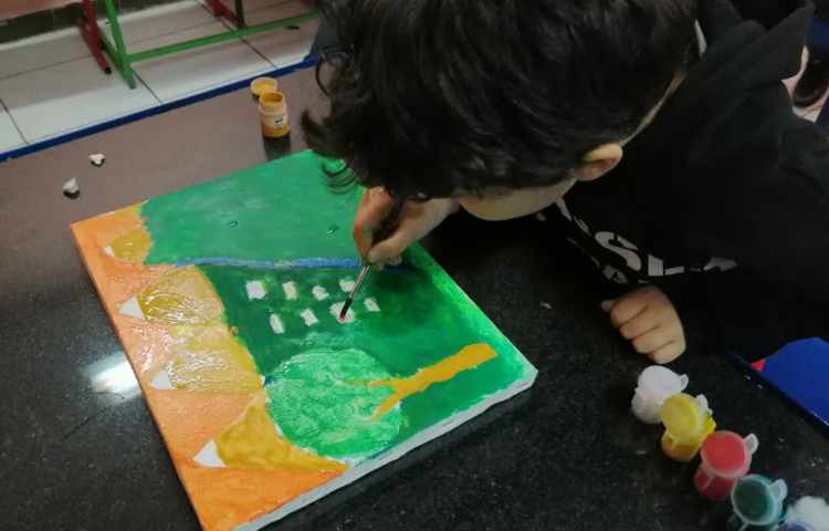 کار روی بوم 6