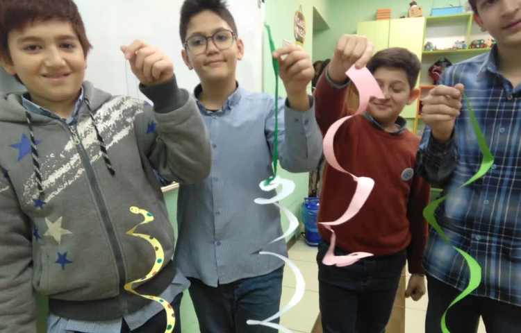 کاغذ مار پیچ جهت نمایش تبدیل انرژی گرمایی به حرکتی 2