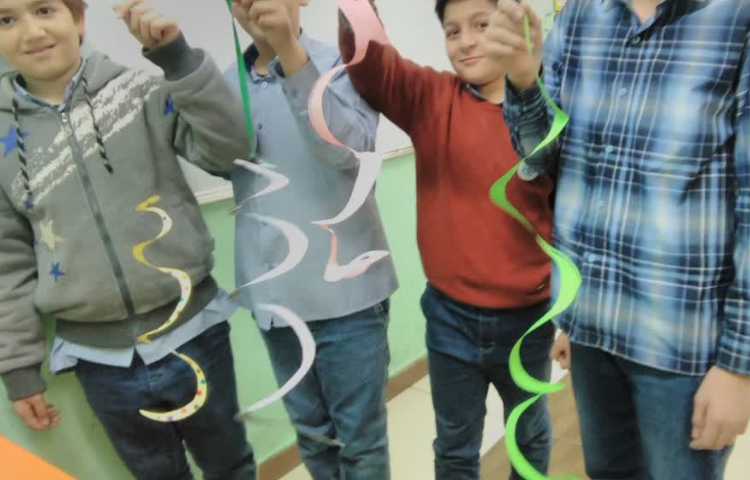 کاغذ مار پیچ جهت نمایش تبدیل انرژی گرمایی به حرکتی 3