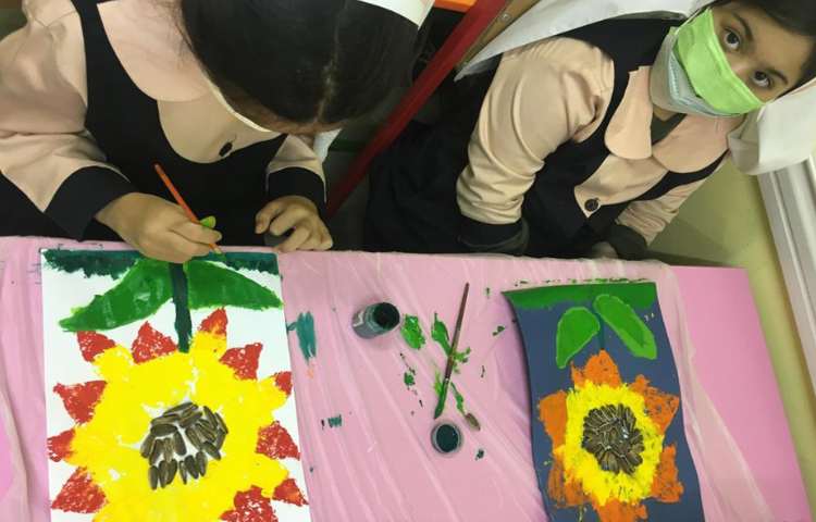 کامل کردن کلاژ گل آفتابگردان 9