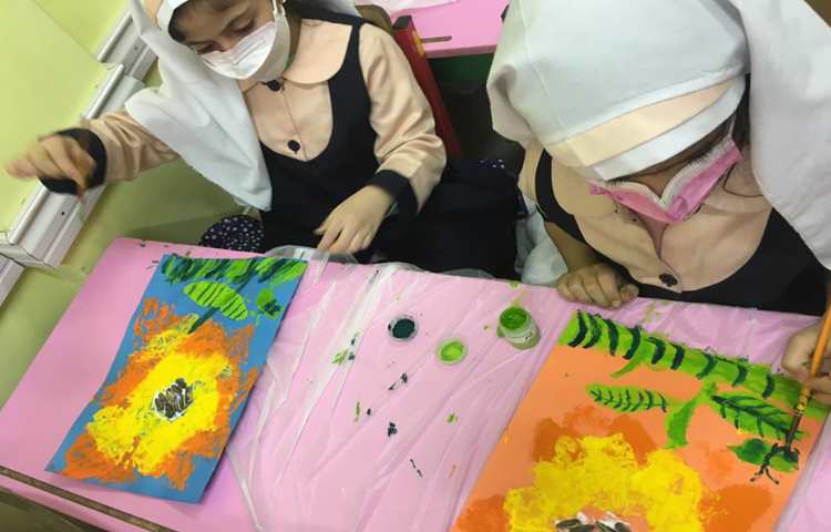 کامل کردن کلاژ گل آفتابگردان