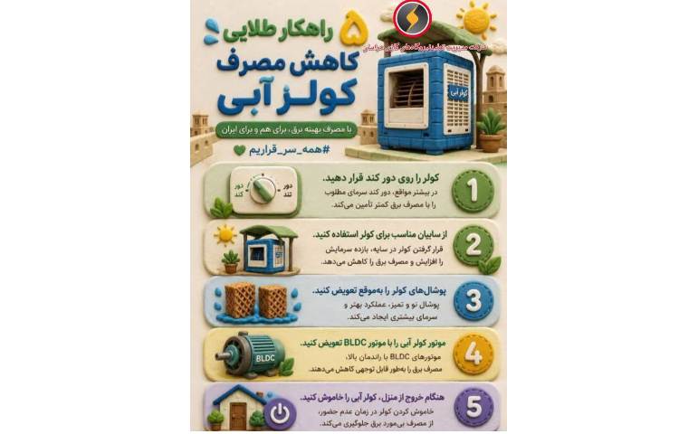 کاهش مصرف کولر آبی، با چند اقدام ساده امکان‌پذیر است 1