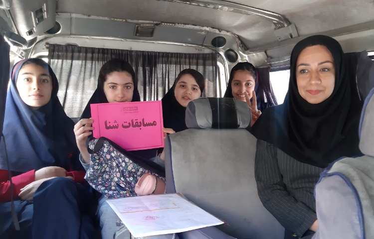 کسب مقام سوم و چهارم در رشته شنا 4