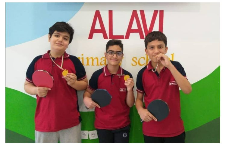 کسب 3 مدال طلا مسابقات تنیس روی میز بین شعب علوی