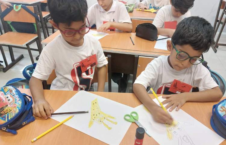 کشیدن نقاشی مرحله مرحله ای زرافه 1