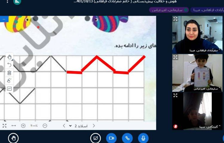 :کلاسهای آنلاین فارسی و هوش، کلاس شاپرک 6