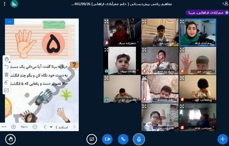 :کلاسهای آنلاین کلاس شاپرک 2