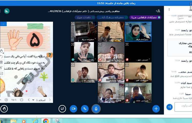 :کلاسهای آنلاین کلاس شاپرک