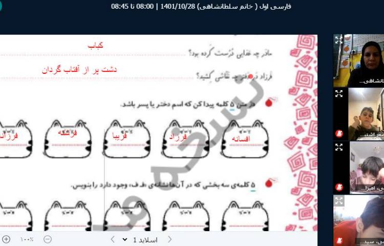 :کلاسهای آنلاین کلاس پرتقال 5