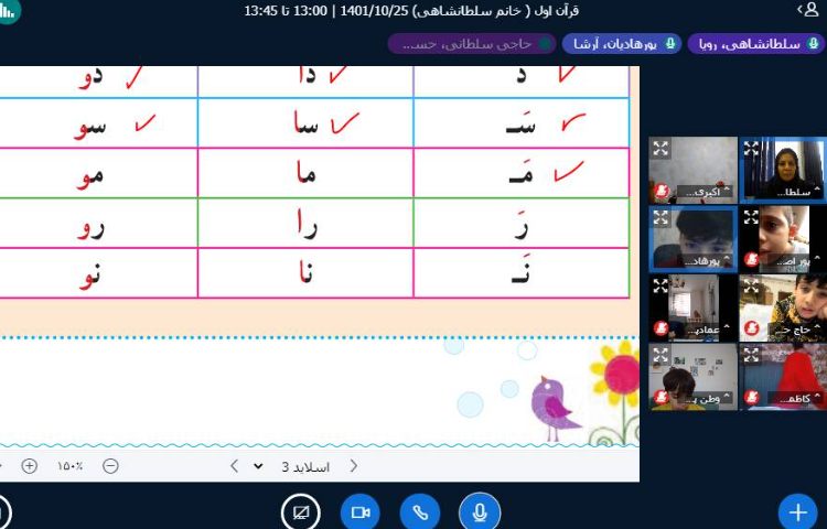 :کلاسهای آنلاین کلاس پرتقال