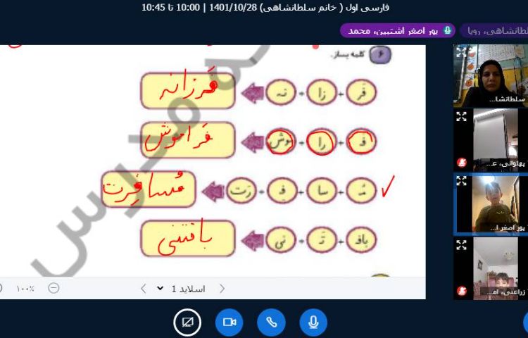 :کلاسهای آنلاین کلاس پرتقال